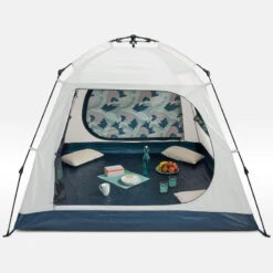 Quechua Abri De Camping 4 Places - Base Easy Fresh - Polyvalent, Instantané à Arceaux -Promos Camping Boutique abri de camping 4 places base easy fresh polyvalent instantane a arceaux 2