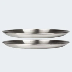Assiette Plate De Camping | Diamètre Env. 23 Cm | Acier Inox | 2 Assiettes -Promos Camping Boutique assiette plate de camping diametre env 23 cm acier inox 2 assiettes 6