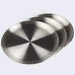 Assiette Plate De Camping | Diamètre Env. 23 Cm | Acier Inox | 3 Assiettes -Promos Camping Boutique assiette plate de camping diametre env 23 cm acier inox 3 assiettes 3