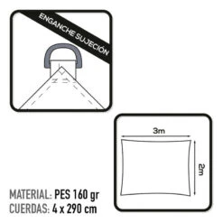 Auvent Rectangulaire En Polyester Aktive Garden Coloris Blanc -Promos Camping Boutique auvent rectangulaire en polyester aktive garden coloris blanc 2