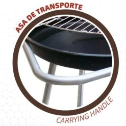 Barbecue Portable Rond 4 Hauteurs Aktive -Promos Camping Boutique barbecue portable rond 4 hauteurs aktive 3