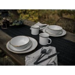 Barebones Bol Enamelé / Bols - 2 Pièces - Coquille D'œuf -Promos Camping Boutique barebones bol enamele bols 2 pieces coquille doeuf 2