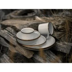 Barebones Bol Enamelé / Bols - 2 Pièces - Coquille D'œuf -Promos Camping Boutique barebones bol enamele bols 2 pieces coquille doeuf 3