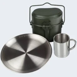 Batterie De Cuisine De Camping, Assiette Plate Et Tasse Isotherme Set -Promos Camping Boutique batterie de cuisine de camping assiette plate et tasse isotherme set 2