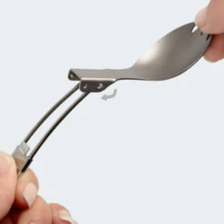 Batterie De Cuisine De Camping Set | Casseroles + Fourchette/Cuillère | Titane -Promos Camping Boutique batterie de cuisine de camping set casseroles fourchettecuillere titane 4