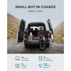 Promos Camping Boutique -Promos Camping Boutique bluetti generateur electrique eb3apv200 268wh600w lifepo4 batterie pour voyage 1