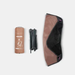 Quechua CHAISE BASSE PLIANTE DE CAMPING MH500 MARRON -Promos Camping Boutique chaise basse pliante de camping mh500 marron 2