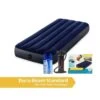 Intex Classic Downy - Lit Gonflable - 191x76x25cm - Compris Les Accessoires -Promos Camping Boutique classic downy lit gonflable 191x76x25cm compris les accessoires