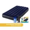 Intex Classic Downy - Lit Gonflable - 191x99x25cm - Compris Les Accessoires -Promos Camping Boutique classic downy lit gonflable 191x99x25cm compris les accessoires