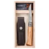 Coffret Couteau Opinel Randonnée Numéro 8 En Bois D'olivier, Avec Son étui Cuir -Promos Camping Boutique coffret couteau opinel randonnee numero 8 en bois dolivier avec son etui cuir