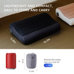 Coussin D'air Flextail Gear Zero Pillow - Beige -Promos Camping Boutique coussin dair flextail gear zero pillow beige 6