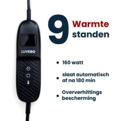 Couverture Électrique Luvego Avec Polaire/Sherpa - Brun Foncé -Promos Camping Boutique couverture electrique luvego avec polairesherpa brun fonce 3