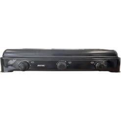 MPM Cuisinière à Gaz Portable Pour Le Camping Avec 3 Feux Couvercle Smile -Promos Camping Boutique cuisiniere a gaz portable pour le camping avec 3 feux couvercle smile 2