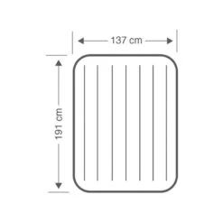 Intex Downy Full Airbed - Lit Gonflable - 191x137x25cm - Avec Accessoires -Promos Camping Boutique downy full airbed lit gonflable 191x137x25cm avec accessoires 3