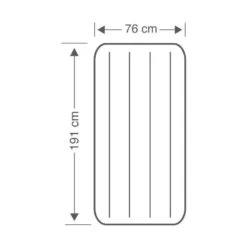 Intex Downy Jr. Twin Airbed - Lit Gonflable - 191x76x25cm - Avec Accessoires -Promos Camping Boutique downy jr twin airbed lit gonflable 191x76x25cm avec accessoires 3