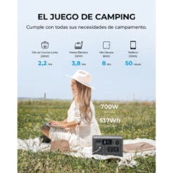 Générateur Solaire BLUETTI EB55 Avec Panneau Solaire PV120S Pour Camping -Promos Camping Boutique generateur solaire bluetti eb55 avec panneau solaire pv120s pour camping 1