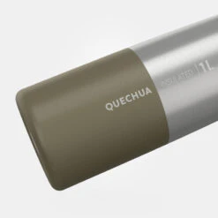 Quechua Gourde Isotherme Inox 1L Bouchon à Ouverture Rapide Pour La Randonnée - Kaki -Promos Camping Boutique gourde isotherme inox 1l bouchon a ouverture rapide pour la randonnee kaki 2