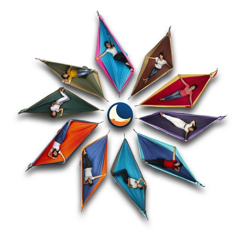 TICKET TO THE MOON Hamac King SizeAqua / Gris Foncé 5 TICKET TO THE MOON Hamac King SizeAqua / Gris Foncé – Image 3