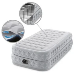 Intex Matelas Gonflable - 1-Person - 99 X 191 X 51 Cm - Gris 11 Intex Matelas Gonflable - 1-Person - 99 X 191 X 51 Cm - Gris -Promos Camping Boutique intex matelas gonflable 1 person 99 x 191 x 51 cm gris 4