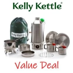 Kelly Kettle Kit 'Base Camp' Ultime - Acier Inoxydable NOUVEAU -Promos Camping Boutique kelly kettle kit base camp ultime acier inoxydable nouveau 2