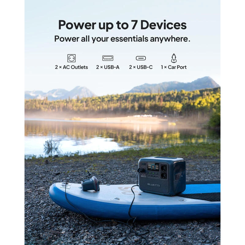 Kit Générateur Solaire BLUETTI AC70+PV120, 768Wh/1000W LiFePO4 Pour Le Camping 5 Kit Générateur Solaire BLUETTI AC70+PV120, 768Wh/1000W LiFePO4 Pour Le Camping – Image 3