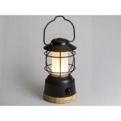 Lampe Lanterne De Camping LED Kiruna Jord - Rechargeable - USB - Bambou - Rétro -Promos Camping Boutique lampe lanterne de camping led kiruna jord rechargeable usb bambou retro 2