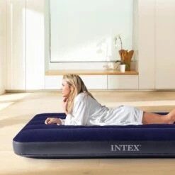 Matelas Gonflable - Intex Classic Downy -1 Personne - 76x191x25 Cm (BxLxH) -Promos Camping Boutique matelas gonflable intex classic downy 1 personne 76x191x25 cm bxlxh 5