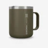 Quechua Mug MH500 Isotherme (double Paroi Inox) Camp Du Randonneur 0,38L Kaki -Promos Camping Boutique mug mh500 isotherme double paroi inox camp du randonneur 038l kaki