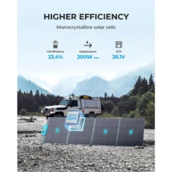 Panneau Solaire BLUETTI PV200 | 200 W -Promos Camping Boutique panneau solaire bluetti pv200 200 w 2