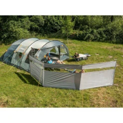 Paravent De Camping Bora - Brise-Vue - 4,5 X 1,4 M - Résistant Au Vent - Gris -Promos Camping Boutique paravent de camping bora brise vue 45 x 14 m resistant au vent gris 3