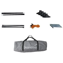 Paravent De Camping Bora - Brise-Vue - 6,0 X 1,4 M - Résistant Au Vent - Gris -Promos Camping Boutique paravent de camping bora brise vue 60 x 14 m resistant au vent gris 6