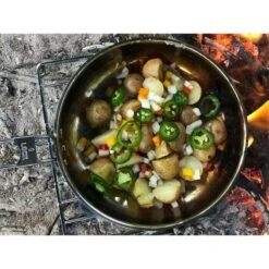 Pathfinder Poêle à Frire Pliable En Acier Inoxydable Avec Couvercle -Promos Camping Boutique pathfinder poele a frire pliable en acier inoxydable avec couvercle 2