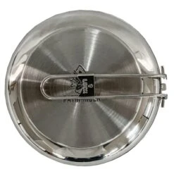 Pathfinder Poêle à Frire Pliable En Acier Inoxydable Avec Couvercle -Promos Camping Boutique pathfinder poele a frire pliable en acier inoxydable avec couvercle 4