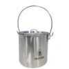 Pathfinder Pot En Acier Inoxydable Avec Couvercle (1,9 L) -Promos Camping Boutique pathfinder pot en acier inoxydable avec couvercle 19 l