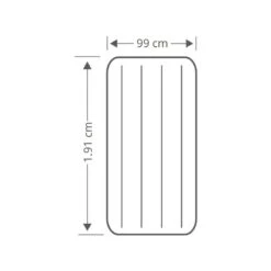 Intex Prestige Downy Jr. Twin Airbed - Lit Gonflable - 191x99x25cm - Avec Accessoires -Promos Camping Boutique prestige downy jr twin airbed lit gonflable 191x99x25cm avec accessoires 3