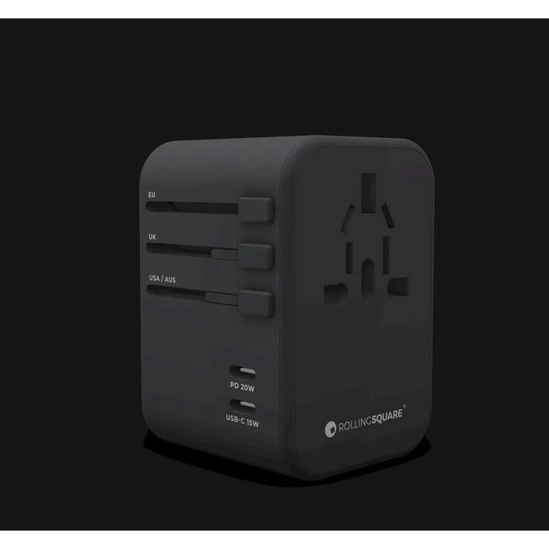 Prise Mondiale Universelle RollingSQUARE Avec 2 USB-C Et 3 USB-A 7 Prise Mondiale Universelle RollingSQUARE Avec 2 USB-C Et 3 USB-A – Image 5
