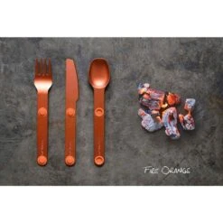 SET 3 COUVERTS MAGNÉTIQUES MAGWARE - CAMPING BIVOUAC - ALUMINUM DUR - AVEC ÉTUI -Promos Camping Boutique set 3 couverts magnetiques magware camping bivouac aluminum dur avec etui 3