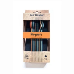 SET COMPLET DE 5 JEUX DE 3 COUVERTS MAGNÉTIQUES CAMPING EN ALUMINUM DUR - ÉTUI -Promos Camping Boutique set complet de 5 jeux de 3 couverts magnetiques camping en aluminum dur etui 3