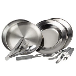 Set Couverts De Camping Et Assiette Creuse & Plate | 2 Personnes