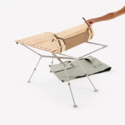 Quechua TABLE DE CAMPING COMPACTE 4/6 PERSONNES - PLATEAU BOIS - POCHE DE RANGEMENT -Promos Camping Boutique table de camping compacte 46 personnes plateau bois poche de rangement 7