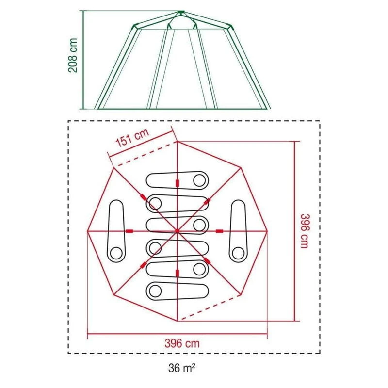 Tente Coleman Octagon Blackout 8 8 Tente Coleman Octagon Blackout 8 – Image 6