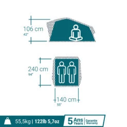 Quechua TENTE DE TOIT MH500 FRESH & BLACK 2P -Promos Camping Boutique tente de toit mh500 fresh and black 2p 3