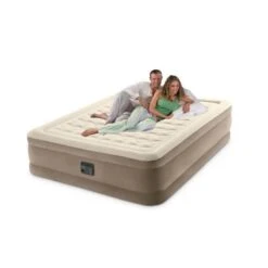 Intex Ultra Plush Queen Airbed - Lit Gonflable - 203x152x46cm - Compris Accessoires -Promos Camping Boutique ultra plush queen airbed lit gonflable 203x152x46cm compris accessoires 2